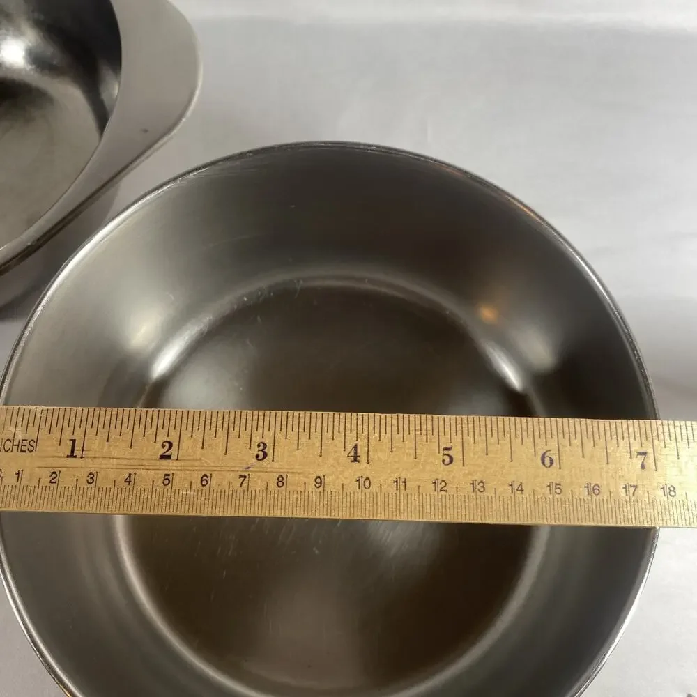 Revere Ware No Handle Pair Steamer and Double Boiler Inserts Set Fit 7” Saucepan